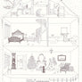 Rosie Flo's colouring Christmas House poster