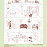 Rosie Flo's colouring house poster reverse