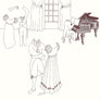 Rosie Flo's Music colouring book Jane Austen dance