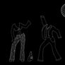 Rosie Flo's Night-time colouring book black paper disco