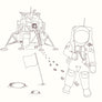 Moonscape, Johnny Joe's Time Travel colouring book