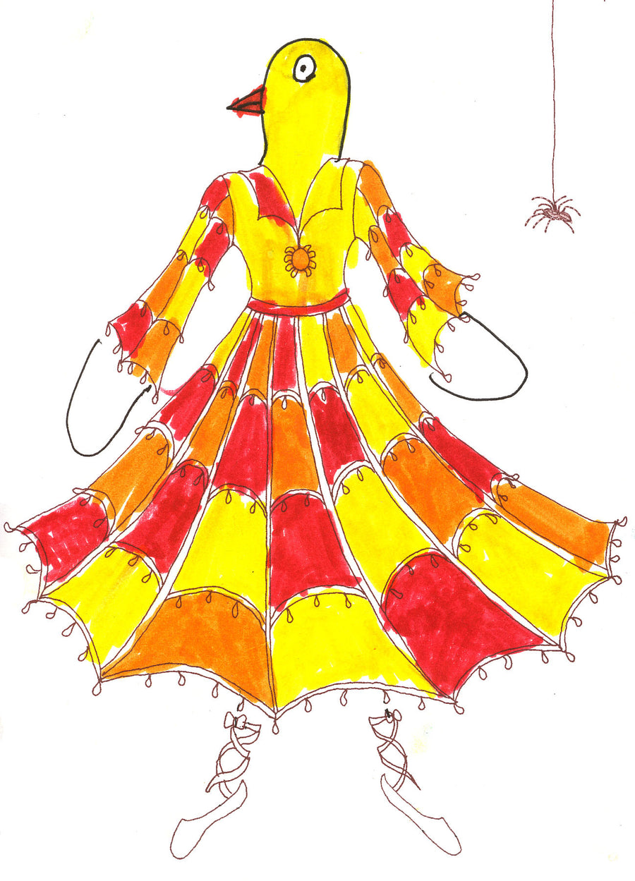 spider's web dress 