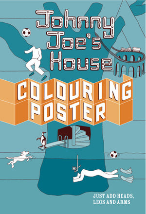 colouring poster, perfect house for boys