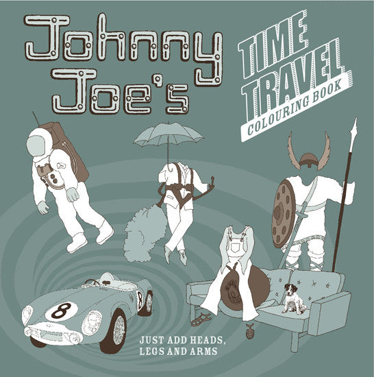 Johnny Joe's Time Travel colouring book for boys