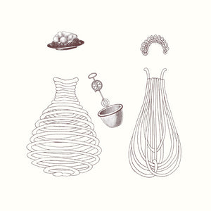 Rosie Flo's whisk dress to colour in