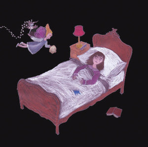 Rosie Flo's Night-time colouring book black paper tooth fairy