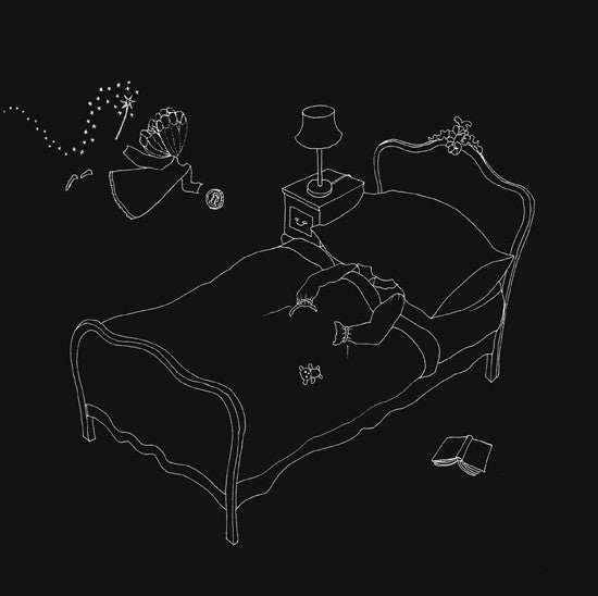 Rosie Flo's Night-time colouring book black paper