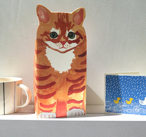  Pop Up Pet Ginger Tom on mantle piece