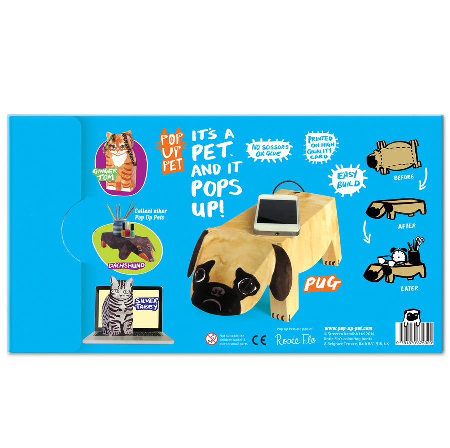 Pop Up Pet Pug reverse