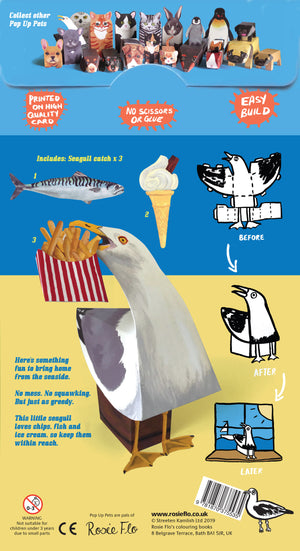 Make your own Pop Up Seagull packaging