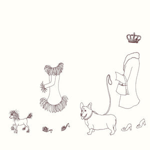 queen and corgi 