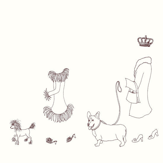 queen and corgi 