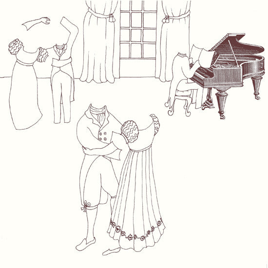 Rosie Flo's Music colouring book Jane Austen dance