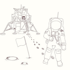 Moonscape, Johnny Joe's Time Travel colouring book